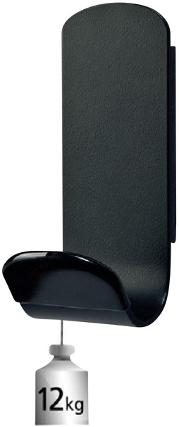 Kapstokhaak Unilux magneet Steely 1 haak zwart-2