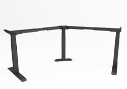 Bureau elektrisch XF120 premium boomerangframe zit-sta