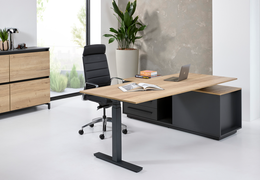 Directiebureau elektrisch Cube hoekopstelling zit-sta-2