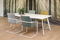 Vergadertafel Real serie 75 bladdiepte 80-100cm