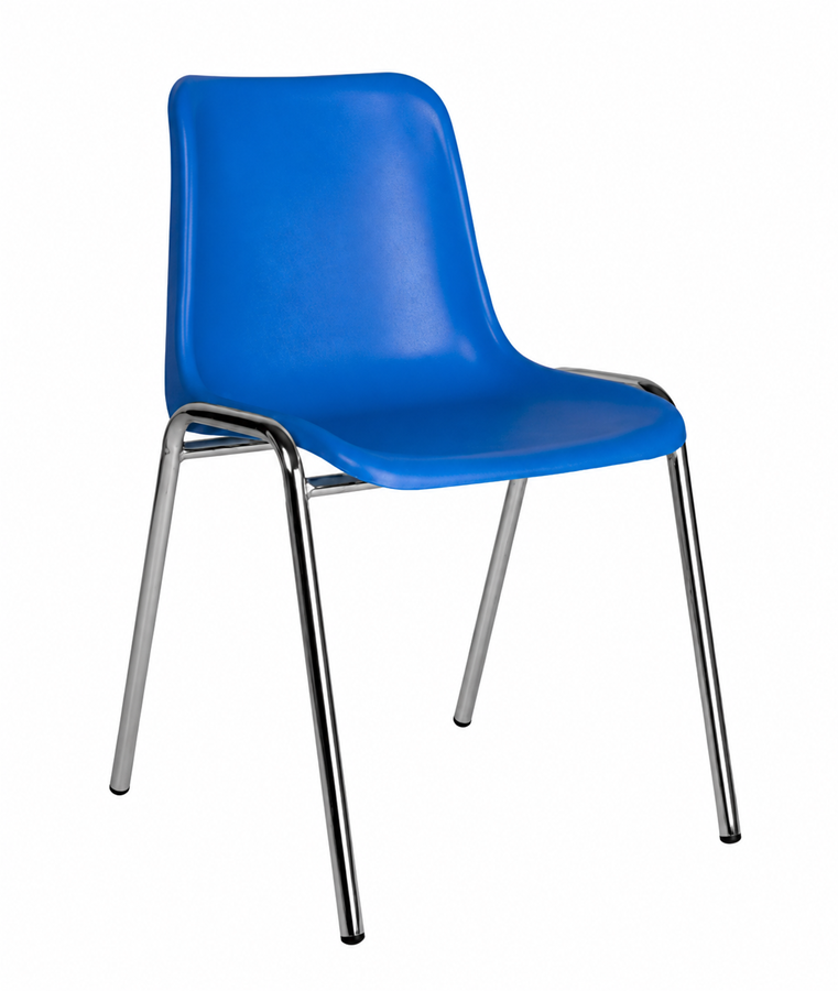 Kantinestoel Sabine frame staal / kuip PP stapelbaar